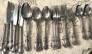 Easterling Stainless Valhalla Japan 40 Pieces Spoons Knives Forks - Picture 1 of 4