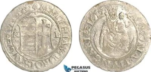 A7/305, Hungary, Matthias II, Groschen 1615 NB, Nagybanya Mint, Silver, UNC - Picture 1 of 1