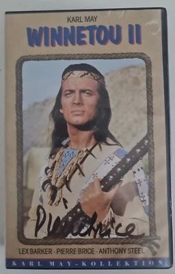 Pierre Brice Autogramm Signiert Autograph Signed Winnetou II VHS KASETTE Origina - Bild 1 von 3