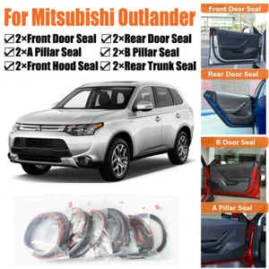 Kit de reducción de ruido de viento y corriente tiras de sello de goma para Mitsubishi Outlander - Imagen 1 de 12