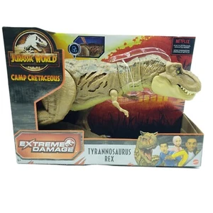 Jurassic World TYRANNOSAURUS REX Trex Daño Extremo Dinosaurio Campamento Cretácico - Imagen 1 de 6