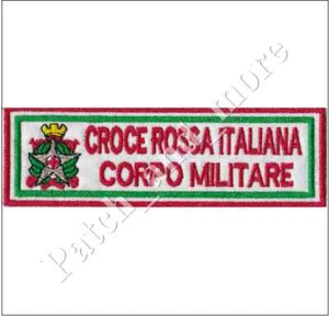 [Patch] CROCE ROSSA ITALIANA CORPO MILITARE CRI  cm 12 x 3,5 toppa ricamo -1167 - Picture 1 of 1