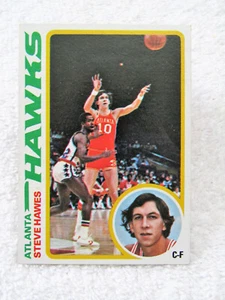 Tarjeta coleccionable de baloncesto Topps Steve Hawes 1978 de los Atlanta Hawks de la NBA #21 - Imagen 1 de 2