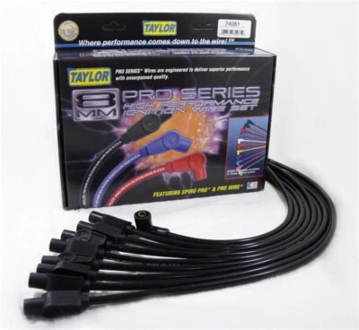 Taylor 74061 8mm Spiro-Pro Custom Spark Plug Wires 8 cyl black — 第 1/3 张图片
