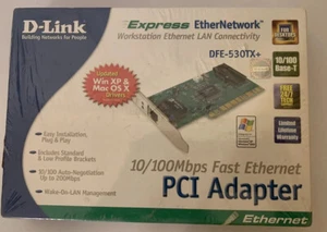 New D-Link DFE 530TX+ Fast Ethernet 10/100MBPS Adapter NEW in factory box - Picture 1 of 6