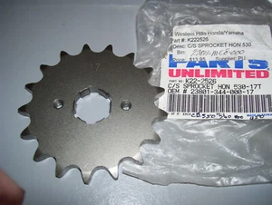 NOS 1982 1983 HONDA ASCOT FT500 FRONT DRIVE SPROCKET 17T #20 - Bild 1 von 2