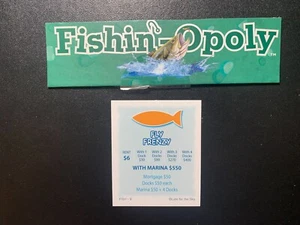 Monopoly FISHING Fly Frenzy TITLE DEED CARD Late for the Sky - Picture 1 of 4