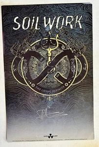 SOILWORK LIVING INFINITE 2013 SIGNED ORIGINAL PROMO POSTER  - Picture 1 of 1