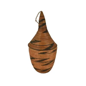 Tutsi Deckel Tight Weave Korb Ruanda - Bild 1 von 2