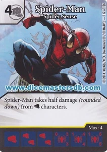 Spider-Man Spider Sense #117 - Uncanny X-Men - Marvel Dice Masters - Picture 1 of 1