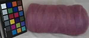 Romney wool roving variegated pinks and reds spinning felting fiber arts weaving - Picture 1 of 3