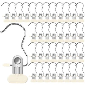 Boot Hangers for Closet 36 Pack Hanging Clips Hook Clothes Pins for Laundry H... - Picture 1 of 6