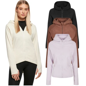 Urban Classics Ladies Polar Fleece Zip Hoody Pullover Jacke Kapuze Fleecejacke - Picture 1 of 66
