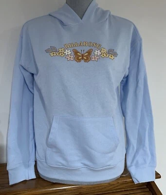 Pullover con capucha Billabong Naturally Sweet azul ensueño talla grande para niña Foto 1 de 4