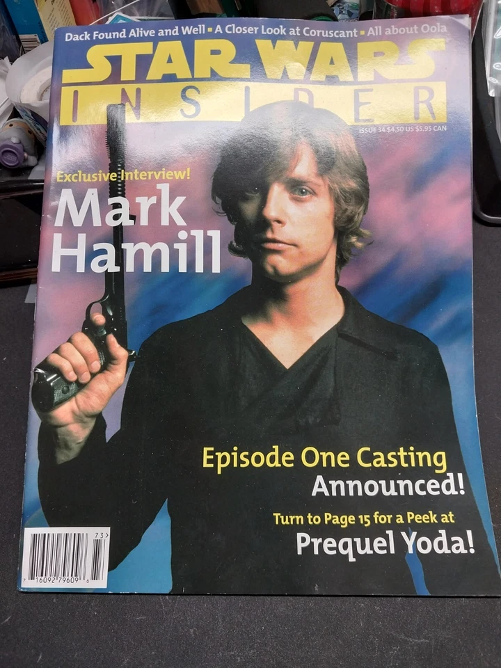 Star Wars Insider Magazine #34 Luke Mark Hamill Cover Nathan Ralph McQuarrie - Image 1 of 2