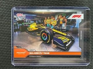 2024 TOPPS NOW FORMULA 1 F1 McLAREN TRIBUTE TO AYRTON SENNA MONACO PAINT LIVERY - Picture 1 of 3