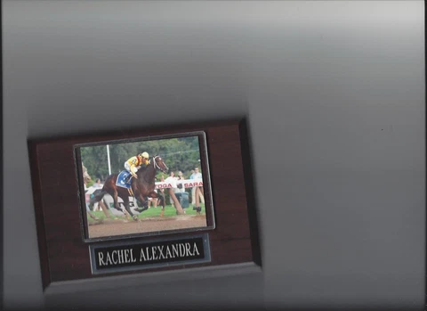 RACHEL ALEXANDRA PLAQUE HORSE RACING TURF Cover