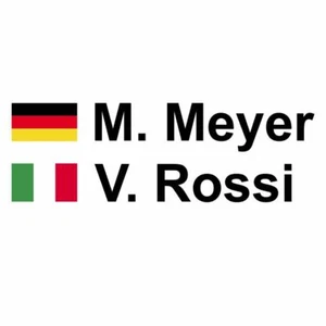 Autoaufkleber FLAGGE NAME Wunschtext 2 Stück Motorsport Rally DTM Racing - Bild 1 von 5