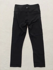 Lululemon schwarze kurze Leggings Damen Fitness Yoga Sporthose - Bild 1 von 6