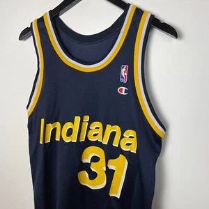 Vintage 90s REGGIE MILLER Indiana Pacers NBA Champion Jersey 40 - Picture 1 of 4