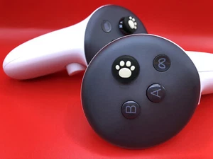 For Meta Quest 3 Controller Thumb Grips Cat Paw Design - 7 Different Colors - Picture 1 of 8