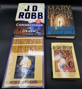 4 Mystery Thriller gemischtes Buch Lot von Robb, Clark, Peters, Sibley - 3 HC, 1 PB - Bild 1 von 9