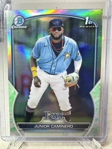 2023 Bowman Chrome Lunar Refractor Junior Caminero - Picture 1 of 2