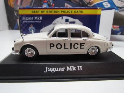 ATLAS EDITIONS - JAGUAR MKII - BEDFORD POLICE - 1/43 SCALE - POLICE COLLECT - Image 1 of 4