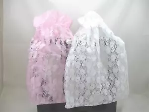 Breezies Set 3 Sacchetti Portabiancheria Lingerie in Pizzo 12" x 9" NUOVI Colore a Scelta! - Foto 1 di 3