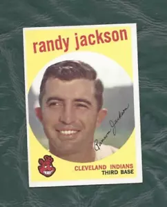 Tarjeta de béisbol 1959 Topps 394 Randy Jackson Cleveland Indians EX+/EXMT RESPALDO BLANCO - Imagen 1 de 2