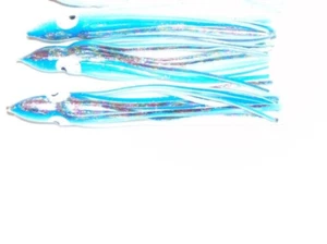 20 Squid Skirts 5" Fishing Lure Big Game Trolling Hoochie Tuna Marlin Mahi lot - Picture 1 of 3