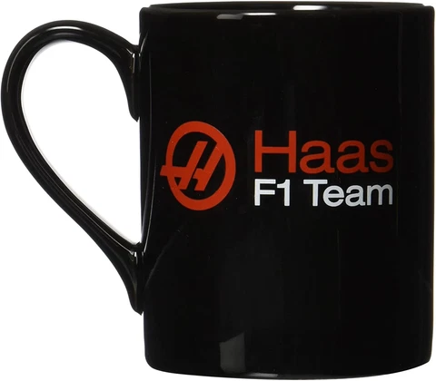 MUG Coffee Cup Formula One 1 Haas F1 Racing Team Souvenir in Gift Box Black US Cover