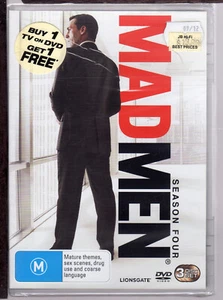 ποΈ Mad Men Season 4 DVD 3 Disc Set New & Sealed region 4 - Picture 1 of 2