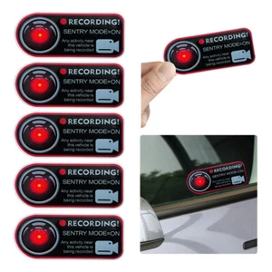 Car Warning Sticker Invader Sentinel Sentry Mode Static Sticker Trim Accessories - Picture 1 of 9