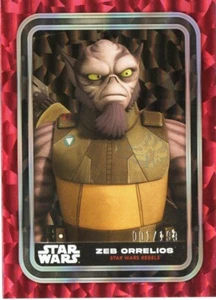 Star Wars Flagship 2023 RED FOIL PARALLEL Chase Card #29 Zeb Orrelios #001/199 - Picture 1 of 1