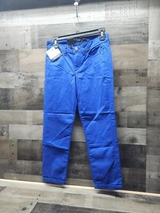 Calvin Klein Skinny Crop NWT Royal Blue Sz 4 - Picture 1 of 8