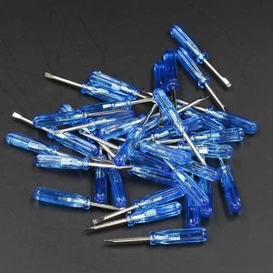 30pcs Micro 45mm x 2.0mm Flat Slot Cacciaviti Strumento di Riparazione Blu - Foto 1 di 3