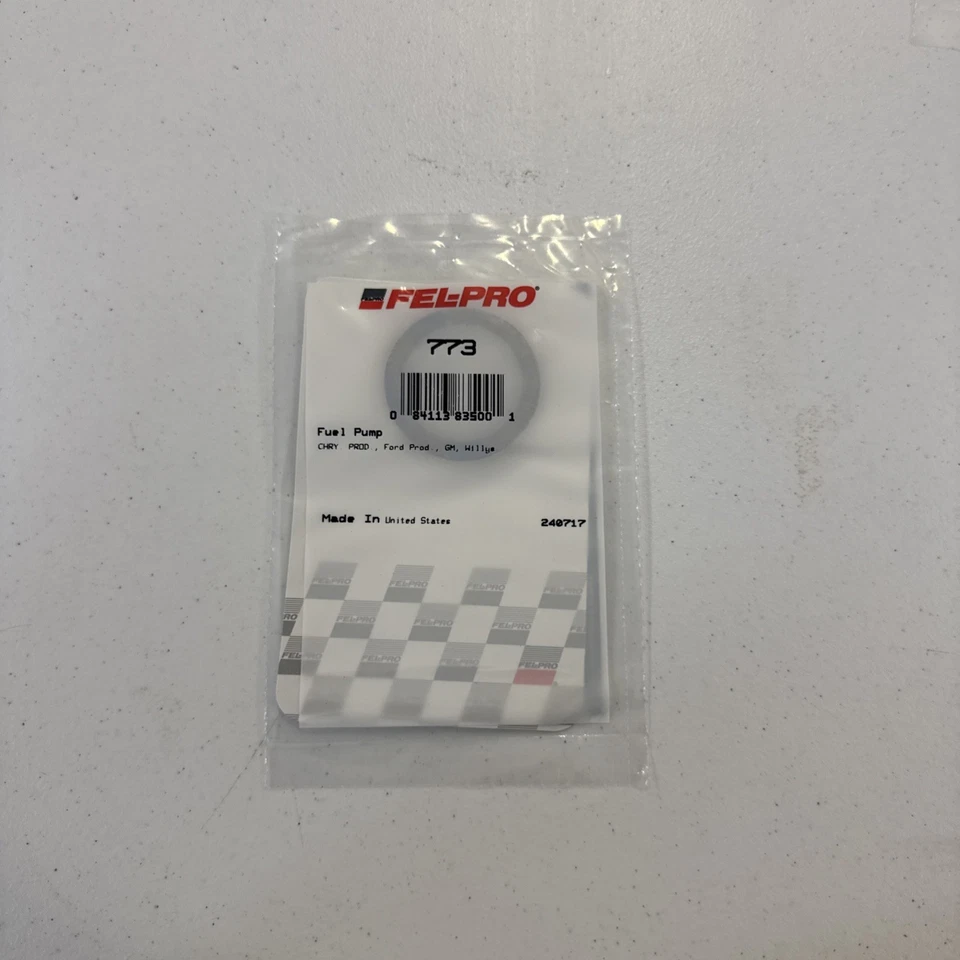 Junta de tazón de bomba de combustible Fel-Pro 773 Foto 1 de 2