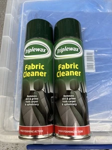 2 X Triple wax Car And Home Fabric Cleaner Jumbo 500ml Cans - Picture 1 of 2