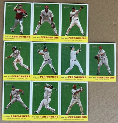 LOT OF (10) 2008 TOPPS HERITAGE NEW AGE PERFORMERS INSERT - Image 1 of 4