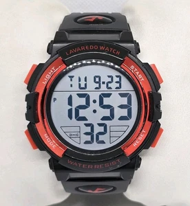 Reloj Hombre Lavaredo Digital Deportivo Militar Impermeable Alarma LED Rojo Negro 09 - Imagen 1 de 7