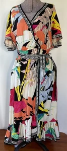 Maxi Vestido Tomate Volador Brillante y Colorido Talla Pequeña - Imagen 1 de 5