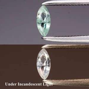 💎 0.13ct 5x2.2mm Marquise Natural Green Alexandrite - Russia Gemstone - Picture 1 of 6