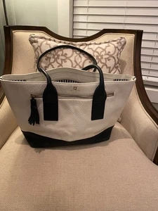 Borsa a tracolla KATE SPADE grande latticello/nero SOUTHPORT AVE in pelle - Foto 1 di 6