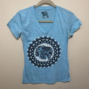 Bitter süßes Damen Kurzarm Top Gr. M blau - Bild 1 von 5