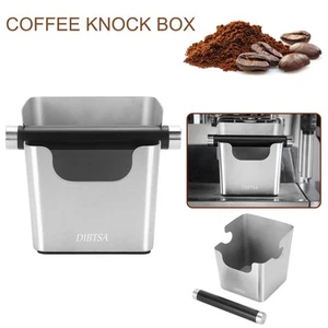 Coffee Grounds Knock Box Espresso Residue Puck Dump Bin Non-Slip Base Rubber Bar - Bild 1 von 12