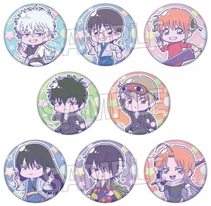 Badge Binz All 8 Types Set Gintama Trading Glitter Can Melonpop - Picture 1 of 1
