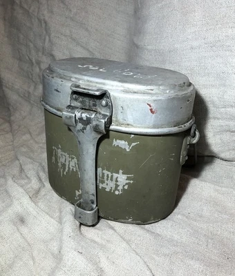 FELDGESHIRR Gavetta Esercito Tedesco Africa Corps DAK IIGM 1937 Bj INCISA! - Immagine 1 di 4