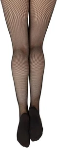Capezio girls Professional Fishnet Seamless Tight - Girls Small, Black - Picture 1 of 1