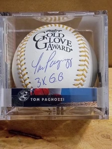 Guante de Oro Firmado de Béisbol Tom Pagnozzi Cardenales de San Luis '3x GG' (JSA) - Imagen 1 de 9